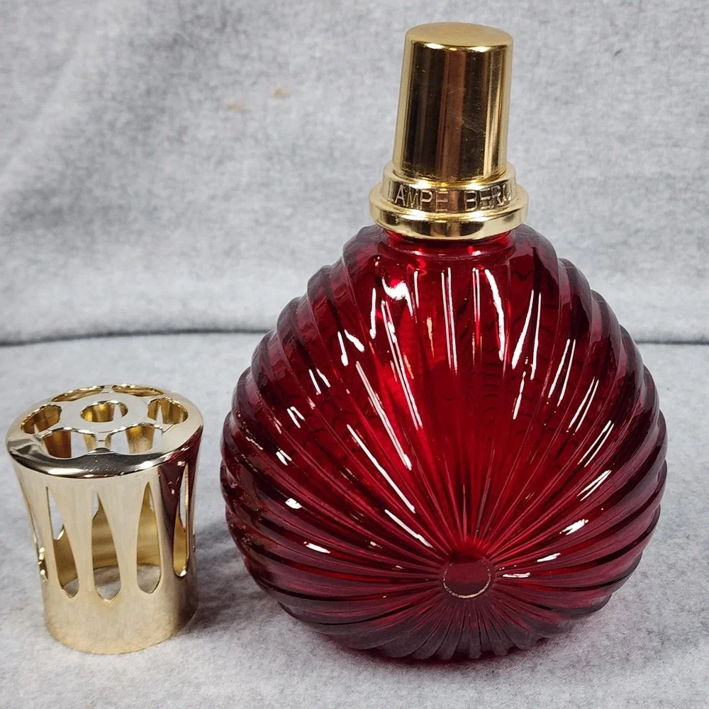 Vintage Lampe Berger Caroline Red Fragrance Lamp Catalytic Diffuser France